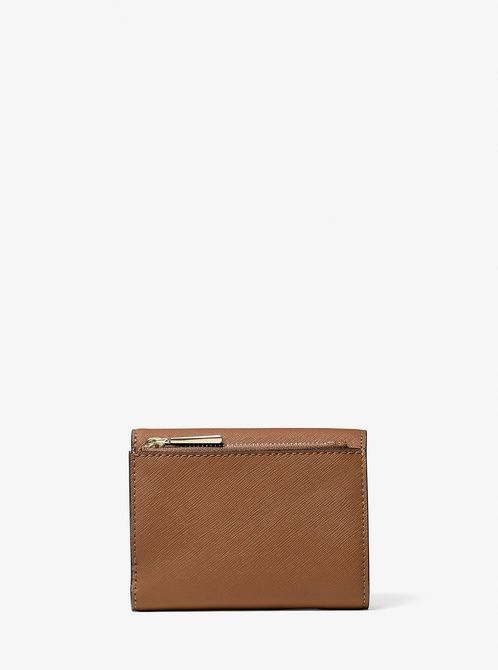 MICHAEL KORS Carmen Medium Saffiano Leather Tri-Fold Envelope Wallet BROWN 32S1GNME6L &mdash; фото 3 з 3