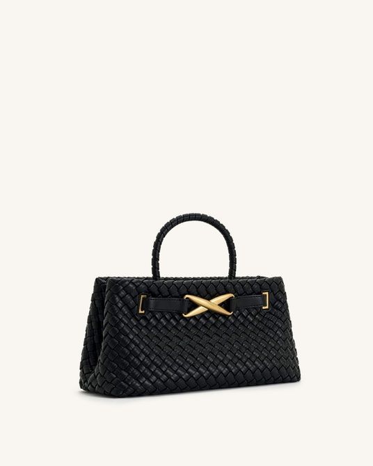 JW PEI Elora Woven Tote Bag BLACK BG116116JWP &mdash; фото 2 из 4
