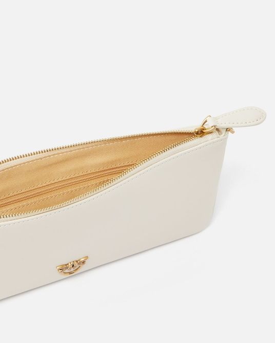Pinko Horizontal Flat Bag in leather WHITE 102747A0F1-Z14Q &mdash; фото 4 з 4