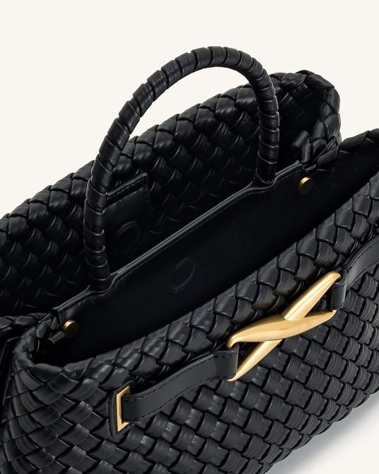 JW PEI Elora Woven Tote Bag BLACK BG116116JWP &mdash; фото 4 из 4