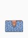 Monogram Logo French Clutch Wallet Denim jacquard Calvin Klein — 1/4 Фото, Картинка BAG❤BAG Купить оригинал Украина, Киев, Житомир, Львов, Одесса ❤bag-bag.com.ua