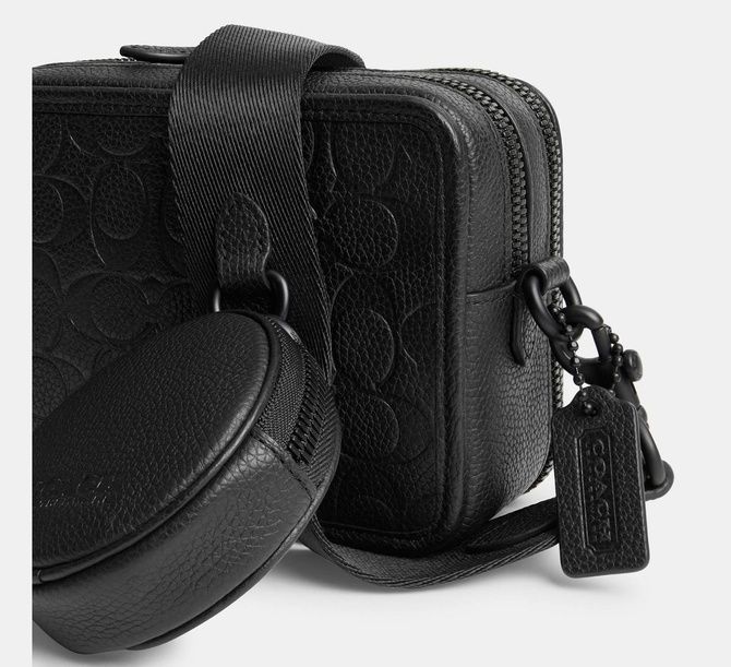 COACH Charter Crossbody Bag With Hybrid Pouch In Signature Leather BLACK CP268 &mdash; фото 6 з 6