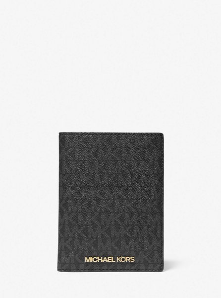 Logo Passport Case and Luggage Tag Gift Set BLACK MICHAEL KORS — Фото, Картинка BAG❤BAG Купить оригинал Украина, Киев, Житомир, Львов, Одесса ❤bag-bag.com.ua