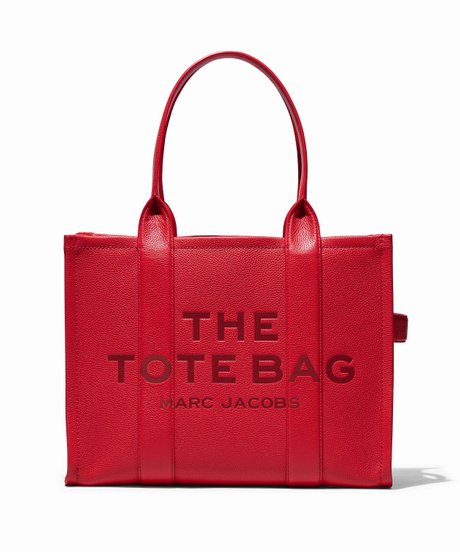 The Leather Large Tote Bag TRUE RED MARC JACOBS — Фото, Картинка BAG❤BAG Купить оригинал Украина, Киев, Житомир, Львов, Одесса ❤bag-bag.com.ua