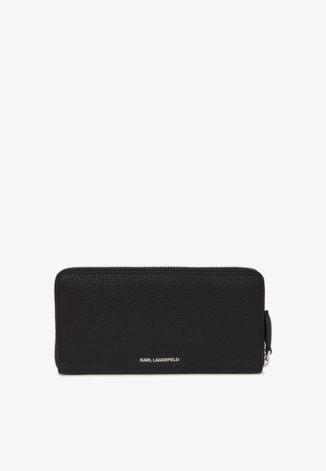 KARL LAGERFELD Ikon Pebble Pin Cont Wallet Wallet Black BLACK A4W32002-999 &mdash; фото 6 из 8