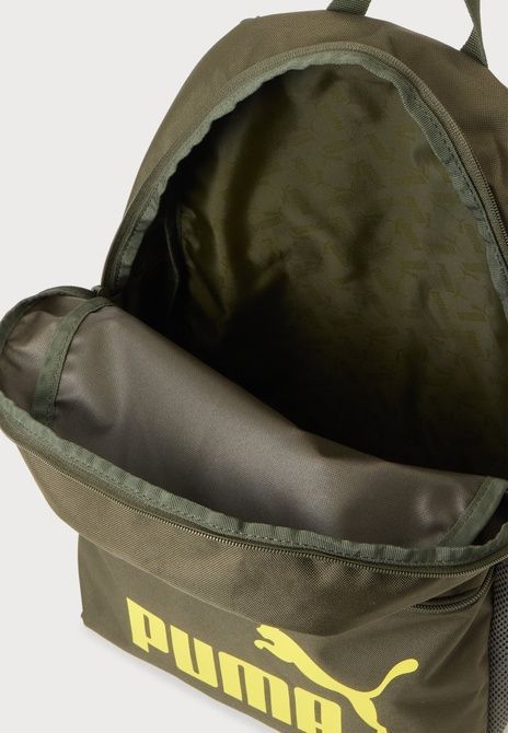 PUMA Phase Backpack Unisex Backpack Dark Olive / Yellow 91164-48 &mdash; фото 3 из 4