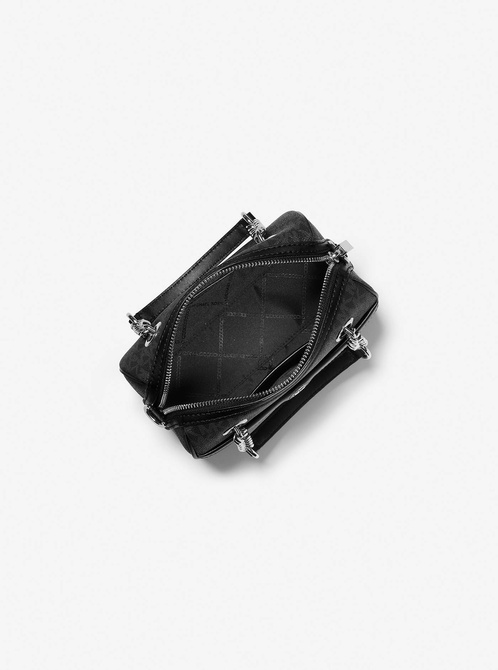 Blaire Extra-Small Logo Duffel Crossbody Bag BLACK MICHAEL KORS — Фото, Картинка BAG❤BAG Купить оригинал Украина, Киев, Житомир, Львов, Одесса ❤bag-bag.com.ua