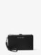 MICHAEL KORS Jet Set Double Zip Adele Leather Smartphone Wallet BLACK 34F9SAFW4L &mdash; фото 1 з 3