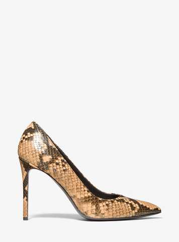 michael kors python heels