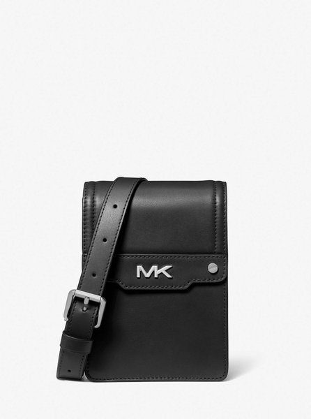 Varick Leather Smartphone Crossbody Bag BLACK MICHAEL KORS — Фото, Картинка BAG❤BAG Купить оригинал Украина, Киев, Житомир, Львов, Одесса ❤bag-bag.com.ua