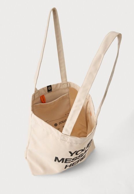 Nike Heritge Tote Unisex Tote Bag Oatmeal / Safety Orange IU4945-140 &mdash; фото 3 из 4