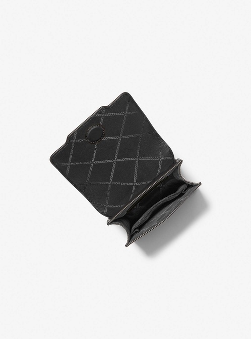 Varick Leather Smartphone Crossbody Bag BLACK MICHAEL KORS — Фото, Картинка BAG❤BAG Купить оригинал Украина, Киев, Житомир, Львов, Одесса ❤bag-bag.com.ua