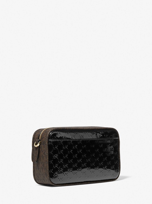 Bradshaw Medium Logo Embossed Patent Leather Camera Bag BLACK MICHAEL KORS — Фото, Картинка BAG❤BAG Купить оригинал Украина, Киев, Житомир, Львов, Одесса ❤bag-bag.com.ua