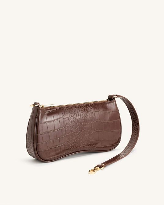 JW PEI Eva Shoulder Handbag Umber Croc BG70139JWP &mdash; фото 4 из 5