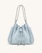 JW PEI Rowan Faux Suede Quilted Chain Bucket Bag BLUE BG143337JWP &mdash; фото 1 из 4