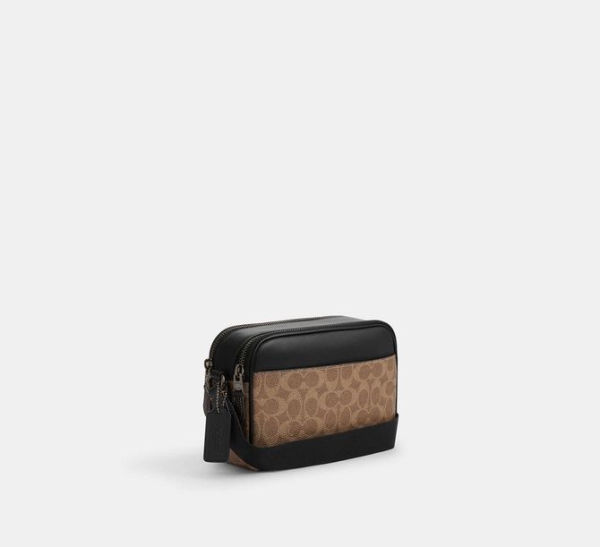 COACH Graham Crossbody Bag In Signature Canvas GUNMETAL CV921 &mdash; фото 3 из 5
