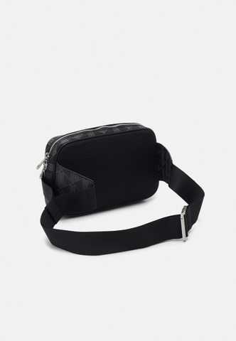 Lacoste THE BLEND UNISEX - Across body bag - noir gris/black