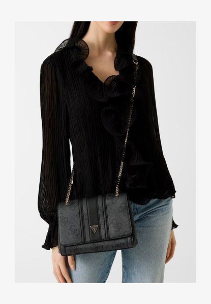 GUESS Noelle Ii Cnvrtble Flap Cross Body Bag Coal Logo Coal logo HWSS9672210-CLO &mdash; фото 1 из 5
