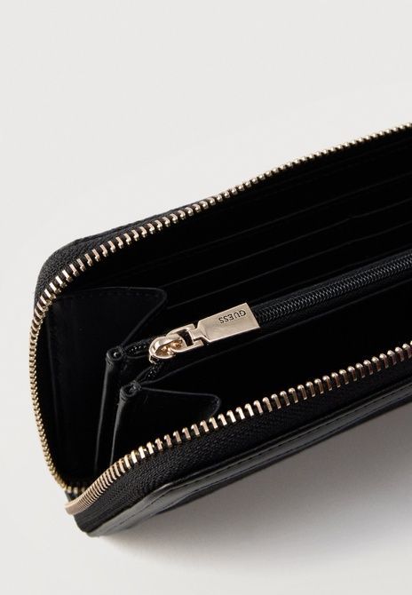 GUESS Audrey Logo Zip Around Wallet BLACK SWJG9755146-BLO &mdash; фото 3 из 4