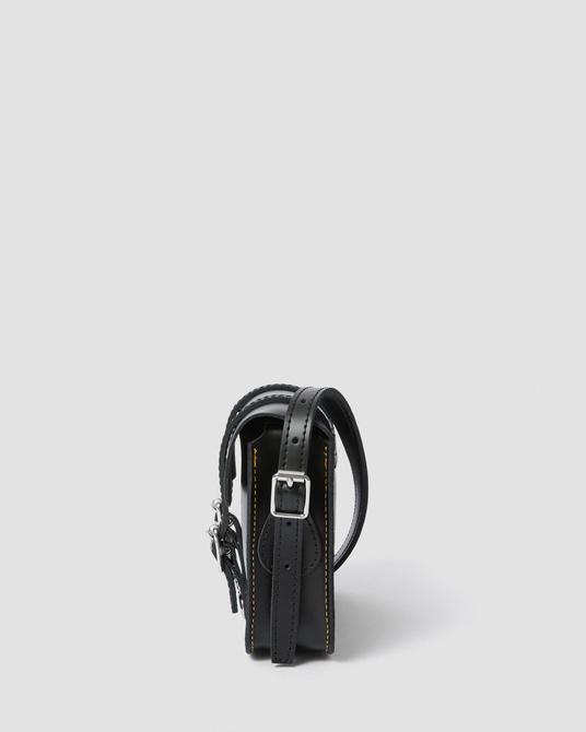 Unisex 7 Inch Leather Crossbody Bag BLACK SMOOTH;Black Smooth Leather Dr. Martens — Фото, Картинка BAG❤BAG Придбати оригінал Україна, Київ, Житомир, Львів, Одеса ❤bag-bag.com.ua
