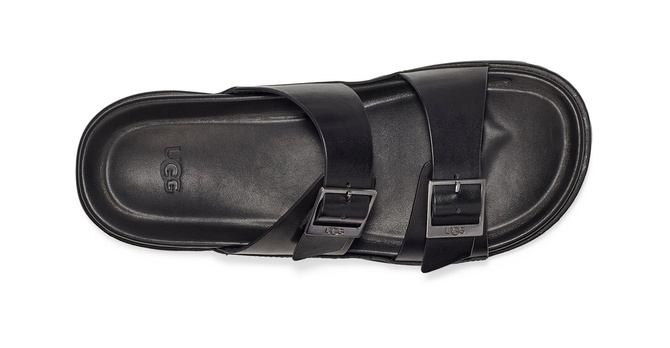 Wainscott Buckle Slide Black Leather UGG — Фото, Картинка BAG❤BAG Купить оригинал Украина, Киев, Житомир, Львов, Одесса ❤bag-bag.com.ua