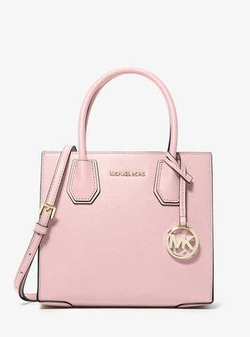 michael kors mercer medium pebbled leather crossbody bag