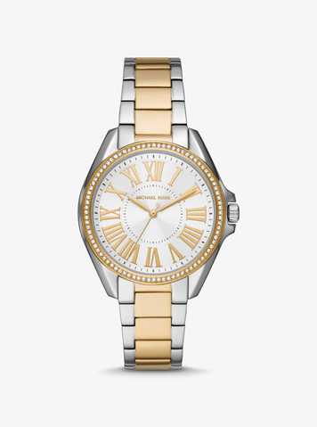 michael kors watches two tone