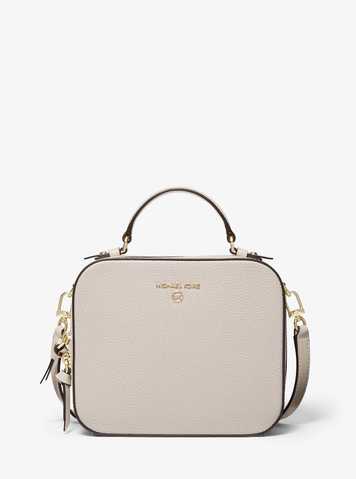 jet set pebbled leather crossbody bag