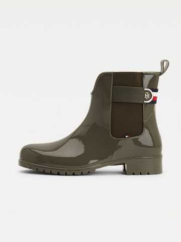 Tommy hilfiger gloss ankle 2024 rain boots