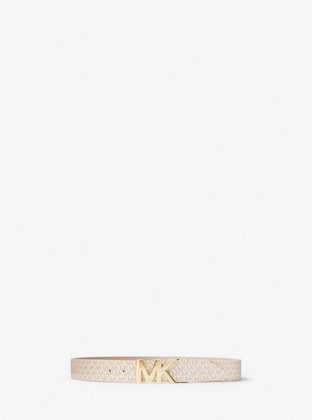 Reversible Logo and Leather Waist Belt VANILLA / SOFT PINK MICHAEL KORS — Фото, Картинка BAG❤BAG Купить оригинал Украина, Киев, Житомир, Львов, Одесса ❤bag-bag.com.ua