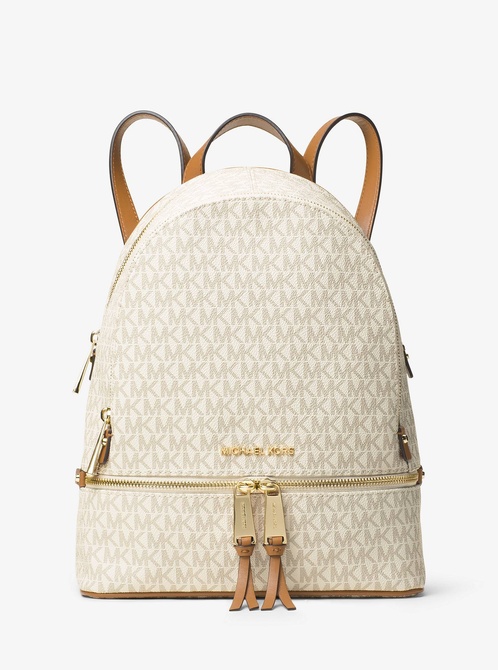 Rhea Medium Logo Backpack VANILLA MICHAEL KORS — Фото, Картинка BAG❤BAG Придбати оригінал Україна, Київ, Житомир, Львів, Одеса ❤bag-bag.com.ua