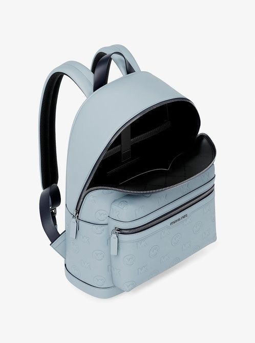 MICHAEL KORS Cooper Medium Logo Debossed Dome Backpack PALE OCEAN 37S6LCOB2V &mdash; фото 7 из 10