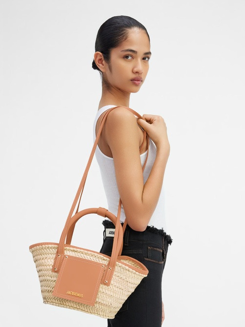 Le petit panier Soli — Mini beach basket bag LIGHT BROWN Jacquemus — Фото, Картинка BAG❤BAG Купить оригинал Украина, Киев, Житомир, Львов, Одесса ❤bag-bag.com.ua