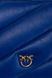 Quilted nappa leather Flat Bag CLEMATIS BLUE-ANTIQUE GOLD Pinko — 3/4 Фото, Картинка BAG❤BAG Придбати оригінал Україна, Київ, Житомир, Львів, Одеса ❤bag-bag.com.ua