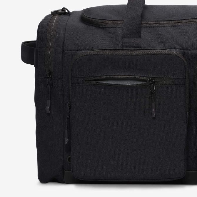 Nike Utility Power 2.0 Duffel Bag (Medium, 51L) Black / Black / White FN4208-010 &mdash; фото 7 из 12
