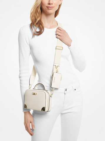 Pebbled leather shop satchel