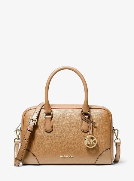 MICHAEL KORS Thompson Pebbled Leather Satchel Camel 35S5G7OS6L &mdash; фото 1 из 3