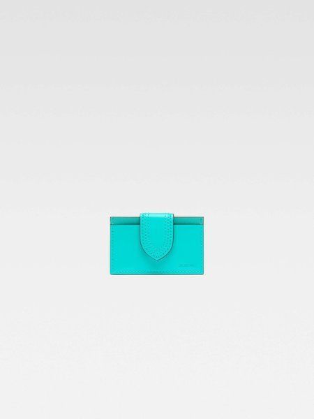 Jacquemus The Bambino cardholder &mdash; Flap coin purse TURQUOISE 233SL122-3128-340 &mdash; фото 1 из 3
