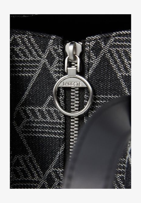 Lacoste Shopping Bag Tote Bag Mono Jacquard Denim Noir Mono Jacquard Denim Noir NF5177HK-R33 &mdash; фото 6 из 7