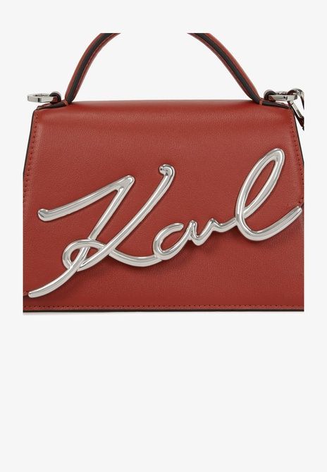 KARL LAGERFELD Signature Handbag Red Brick Red Brick A1W30038-1KZ &mdash; фото 5 из 5