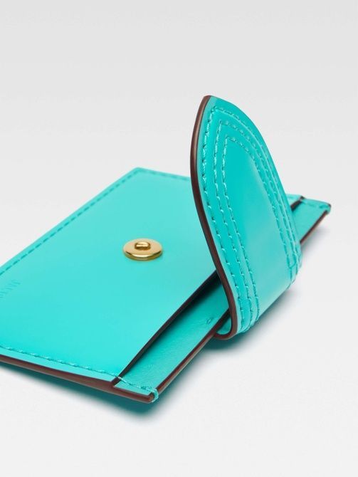 Jacquemus The Bambino cardholder &mdash; Flap coin purse TURQUOISE 233SL122-3128-340 &mdash; фото 3 з 3