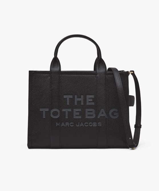 The Leather Medium Tote Bag BLACK MARC JACOBS — Фото, Картинка BAG❤BAG Купить оригинал Украина, Киев, Житомир, Львов, Одесса ❤bag-bag.com.ua