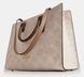COACH Maggie Tote Bag In Blocked Signature Canvas Gold / Sand / Tan CY677 &mdash; фото 8 из 8