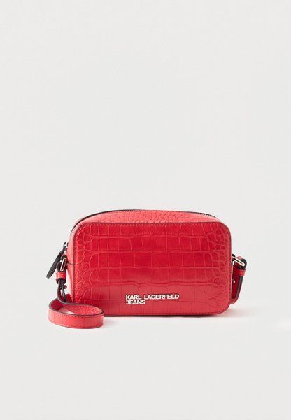 KARL LAGERFELD Logo Camera Bag Cross Body Bag HIGH RISK RED B3W30179-433 &mdash; фото 1 из 4