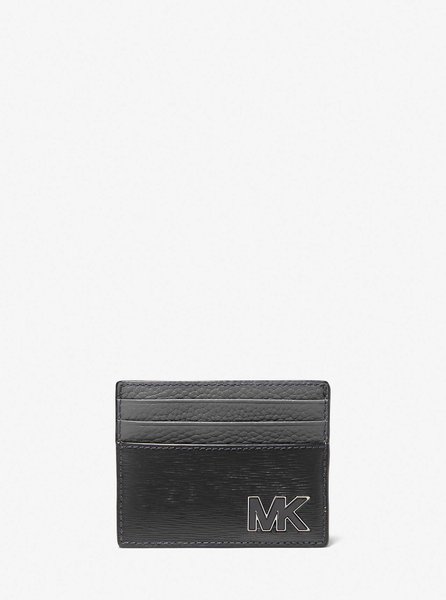 Hudson Two-Tone Leather Card Case BLACK MICHAEL KORS — Фото, Картинка BAG❤BAG Купить оригинал Украина, Киев, Житомир, Львов, Одесса ❤bag-bag.com.ua