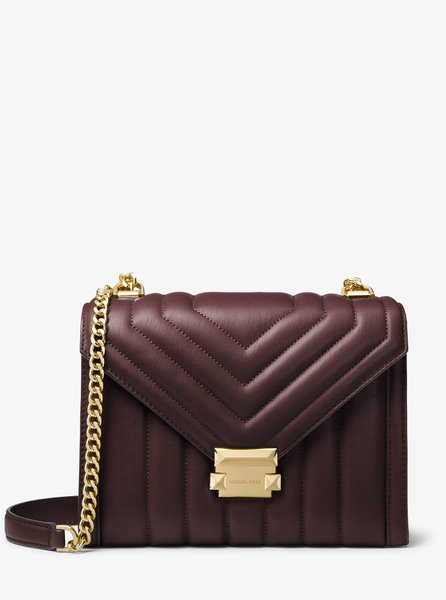 Whitney Large Quilted Leather Convertible Shoulder Bag Barolo MICHAEL KORS — Фото, Картинка BAG❤BAG Купить оригинал Украина, Киев, Житомир, Львов, Одесса ❤bag-bag.com.ua