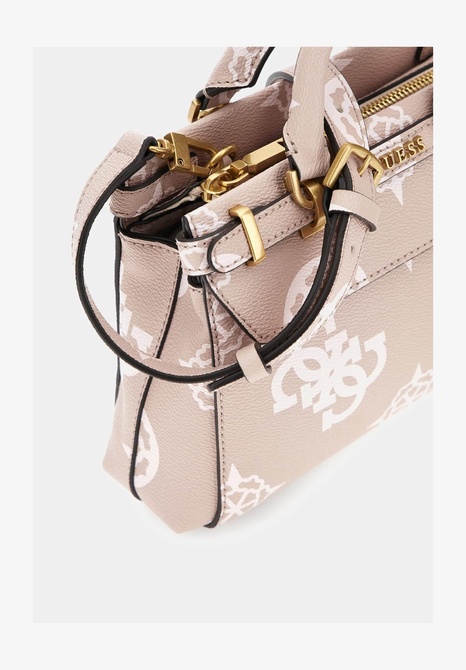 SESTRI LOGO MINI SATCHEL - Handbag Rosewood logo GUESS — Фото, Картинка BAG❤BAG Купить оригинал Украина, Киев, Житомир, Львов, Одесса ❤bag-bag.com.ua