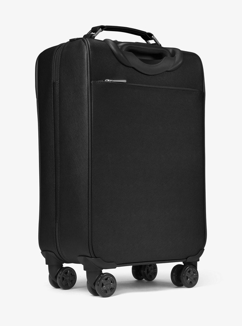 Jet Set Travel Saffiano Leather Suitcase BLACK MICHAEL KORS — Фото, Картинка BAG❤BAG Купить оригинал Украина, Киев, Житомир, Львов, Одесса ❤bag-bag.com.ua