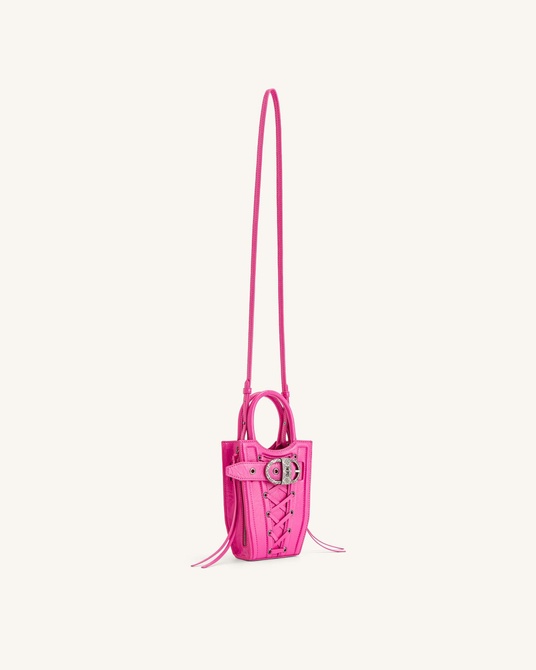FEI Crushed Straps Phone Bag Bright Pink JW PEI — Фото, Картинка BAG❤BAG Купить оригинал Украина, Киев, Житомир, Львов, Одесса ❤bag-bag.com.ua