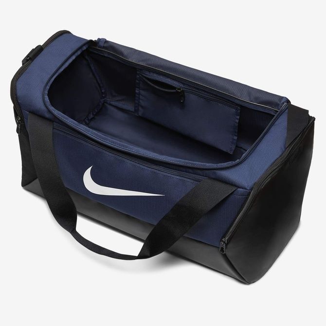 Nike Brasilia Training Duffel Bag (Small, 41L) Midnight navy / Black / White DM3976-410 &mdash; фото 6 из 11